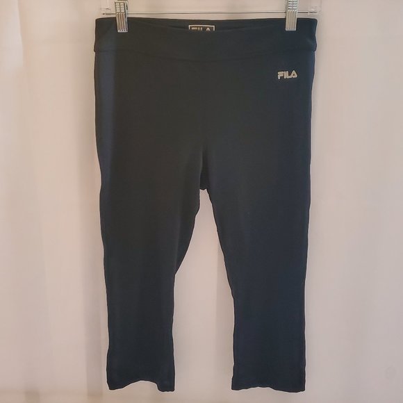 Fila Black Capris Leggings Size M - Picture 1 of 14